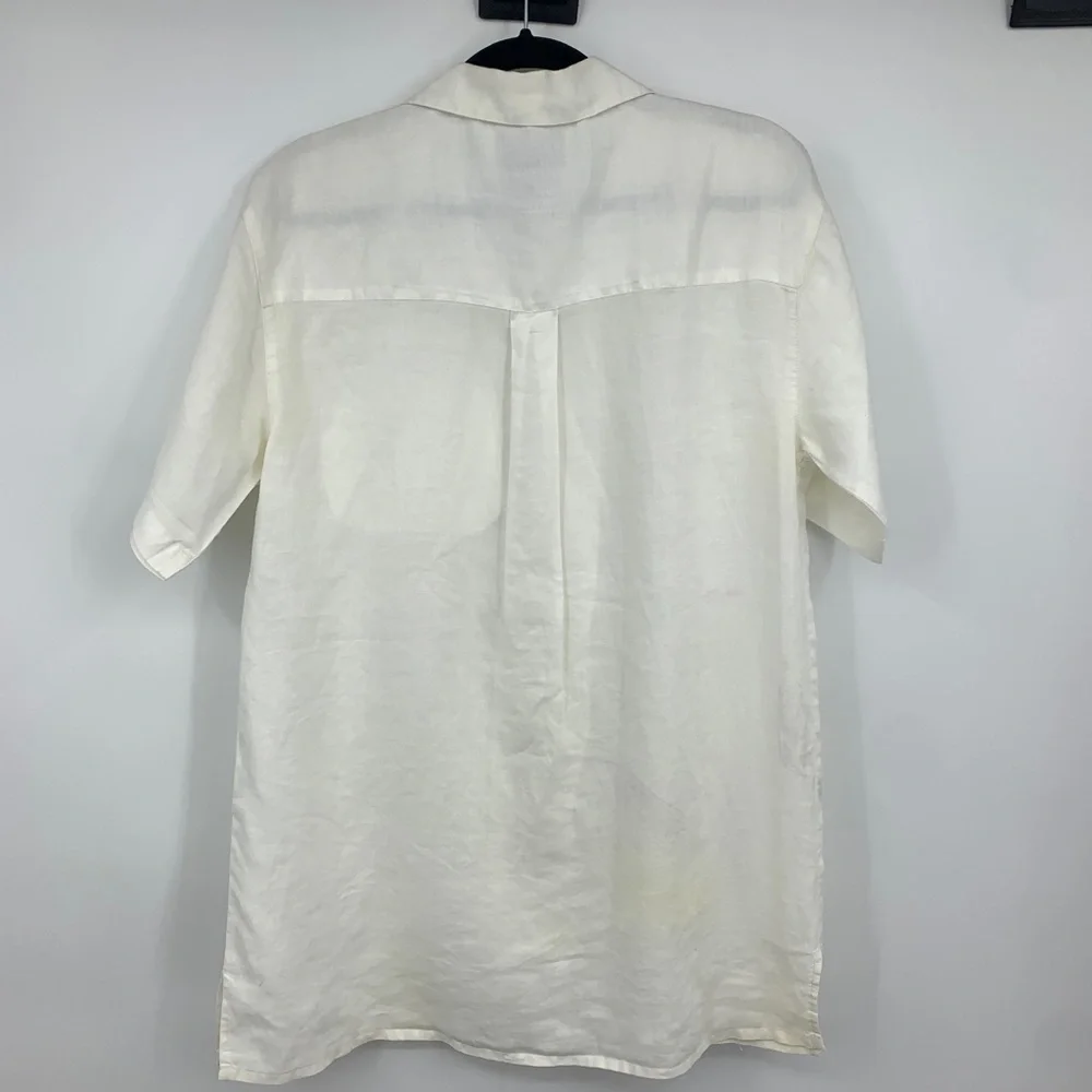 Empra‎ mens medium linen shirt short sleeve pocket casual beach vacation